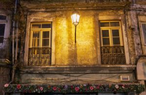 decorative building, downtown, Coimbra, Portugal decorative building, downtown, Coimbra, Portugal