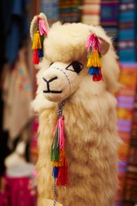 llama toy, bright colours, Guadalajara, Mexico llama toy, bright colours, Guadalajara, Mexico