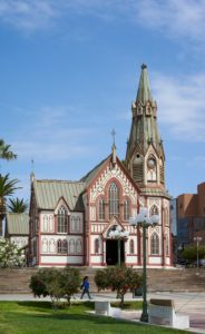 San Marcos Cathedral built by Gustave Eiffel in Paris and erected 1876 in Arica, Chile San Marcos Cathedral built by Gustave Eiffel in Paris and erected 1876 in Arica, Chile