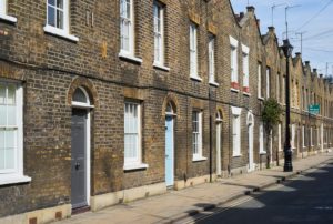 terraced, brick, Victorian houses, London, UK terraced, brick, Victorian houses, London, UK