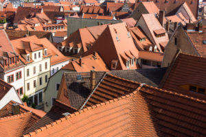 Elbe Cycletour, Saxony, Meissen, view from Cathedral Square, roof landscape Elbe Cycletour, Saxony, Meissen, view from Cathedral Square, roof landscape