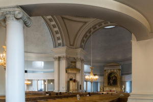 Helsinki, old town, cathedral, simple interior