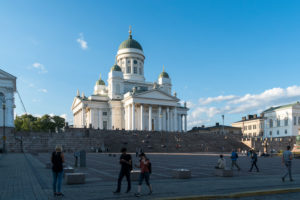 Helsinki, Senate Square, cathedral, evening mood Helsinki, Senate Square, cathedral, evening mood