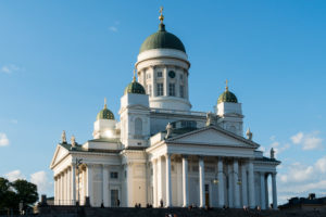 Helsinki, Senate Square, cathedral, evening mood Helsinki, Senate Square, cathedral, evening mood