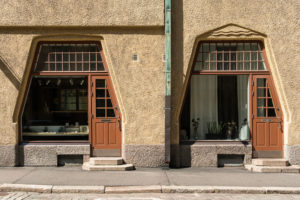 Helsinki, Altstadt, Jugendstil, Fabianinkatu, Ladenfenster Helsinki, Altstadt, Jugendstil, Fabianinkatu, Ladenfenster