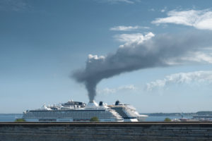 Cruise Ship Symbol and Air Pollution, Composing Cruise Ship Symbol and Air Pollution, Composing