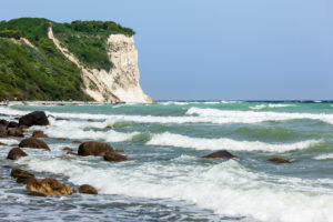 island of Rügen, Cape Arkona, cliff, beach, waves