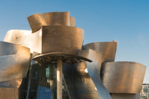 Spain, Bilbao, Guggenheim Museum, architecture, facade, metal Spain, Bilbao, Guggenheim Museum, architecture, facade, metal