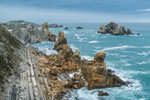 Spain, north coast, Cantabria, Costa Quebrada, Geopark, stormy mood Spain, north coast, Cantabria, Costa Quebrada, Geopark, stormy mood