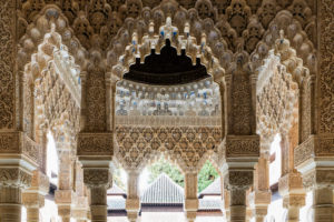 Granada (Spain), Alhambra, Palacios Nazaries, Patio de los Leones, Löwenhof Granada (Spain), Alhambra, Palacios Nazaries, Patio de los Leones, Löwenhof
