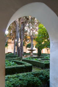 Granada (Spain), Alhambra, Palacios Nazaries, Patio de Lindaraja, garden Granada (Spain), Alhambra, Palacios Nazaries, Patio de Lindaraja, garden