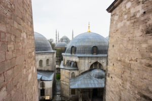 Türkei, Istanbul, Hagia Sophia, Moschee, Blick nach außen Türkei, Istanbul, Hagia Sophia, Moschee, Blick nach außen