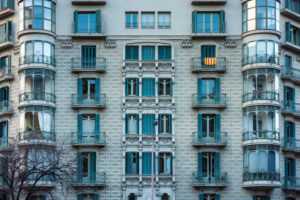 Barcelona, Rambla de Catalunya, Fassade, katalanischer Jugendstil Barcelona, Rambla de Catalunya, Fassade, katalanischer Jugendstil