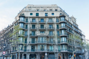 Barcelona, Rambla de Catalunya, Fassade, katalanischer Jugendstil Barcelona, Rambla de Catalunya, Fassade, katalanischer Jugendstil