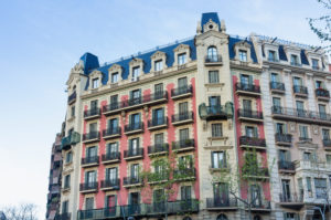 Barcelona, Rambla de Catalunya, Fassade, katalanischer Jugendstil Barcelona, Rambla de Catalunya, Fassade, katalanischer Jugendstil
