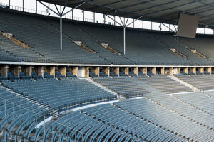 Olympiastadion Berlin, spectator stands, opposite stand