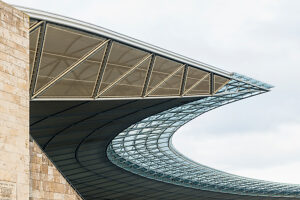Olympiastadion Berlin, roof, modern steel construction with glass fiber membrane