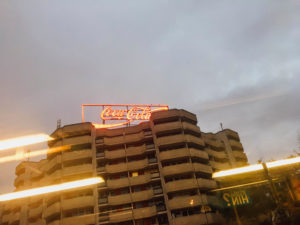 Coca-Cola, advertising, neon sign, Berlin, skyscraper Coca-Cola, advertising, neon sign, Berlin, skyscraper