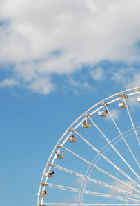 Riesenrad, Jahrmarkt, Karussell, Himmel, Detail Riesenrad, Jahrmarkt, Karussell, Himmel, Detail