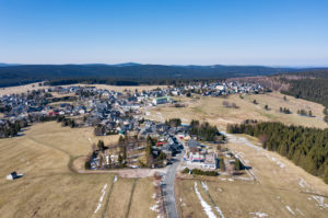 Germany, Thuringia, Ilmkreis, Großbreitenbach, Neustadt / Rennsteig, overview, landscape, deserted, aerial view Germany, Thuringia, Ilmkreis, Großbreitenbach, Neustadt / Rennsteig, overview, landscape, deserted, aerial view