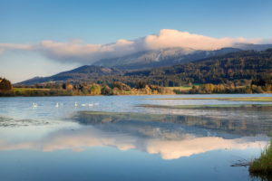 Grüntensee in autumn, Allgäu, Upper Bavaria, Germany Grüntensee in autumn, Allgäu, Upper Bavaria, Germany