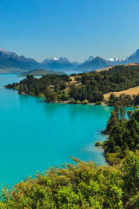 View across Lake Wakatipu to Mount Earbslaw; Queenstown, Otago, South Island, New Zealand, Oceania View across Lake Wakatipu to Mount Earbslaw; Queenstown, Otago, South Island, New Zealand, Oceania