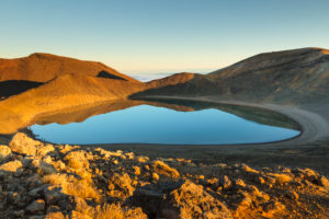 Blue Lake, Tongariro National Park, UNESCO Weltnaturerbe, Ruapehu, Nordinsel, Neuseeland, Ozeanien Blue Lake, Tongariro National Park, UNESCO Weltnaturerbe, Ruapehu, Nordinsel, Neuseeland, Ozeanien