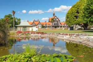 Bath House, Museum of Art and History, Government Garden, Rotorua, Bay of Plenty, Nordinsel, Neuseeland, Ozeanien Bath House, Museum of Art and History, Government Garden, Rotorua, Bay of Plenty, Nordinsel, Neuseeland, Ozeanien