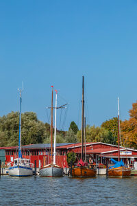 Wustrow harbor, Fischland-Darß-Zingst peninsula, Mecklenburg-Western Pomerania, Germany