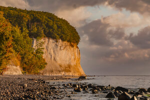 Chalk cliffs in Jasmund National Park, Sassnitz, Rügen, Mecklenburg-Western Pomerania, Germany