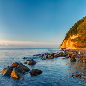 Chalk cliffs in Jasmund National Park, Sassnitz, Rügen, Mecklenburg-Western Pomerania, Germany