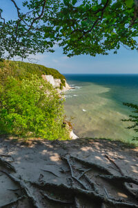 Chalk cliffs in Jasmund National Park, Sassnitz, Rügen, Mecklenburg-Western Pomerania, Germany