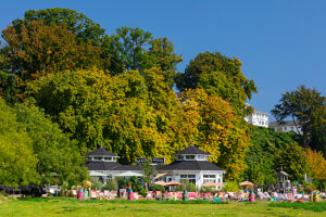 Beach House on the promenade of Sassnitz, Rügen, Mecklenburg-Vorpommern, Germany