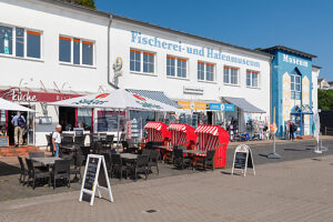 Fishing and harbor museum at the port of Sassnitz, Rügen, Mecklenburg-Vorpommern, Germany