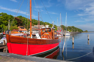 Harbor of Kloster, Hiddensee Island, Pomerania, Mecklenburg-Western Pomerania, Germany