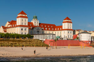 Beach and spa house in Binz, island of Rügen, Mecklenburg-Vorpommern, Germany