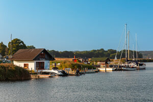 Fährhaus Moritzdorf, Baaber Bek, Mönchgut, Island of Rügen, Mecklenburg-Vorpommern, Germany