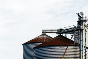 Silos in Zeeland, the Netherlands Silos in Zeeland, the Netherlands