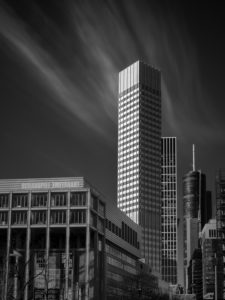 Europa, Deutscheland, Hessen, Frankfurt, Eurotower, s/w Europa, Deutscheland, Hessen, Frankfurt, Eurotower, s/w