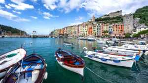 village view and fishing harbour, Porto Venere, Cinque Terre, Italy, Liguria, vacation village view and fishing harbour, Porto Venere, Cinque Terre, Italy, Liguria, vacation