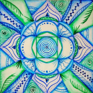 Mandala, Aquarell, Drittes Auge Mandala, Aquarell, Drittes Auge