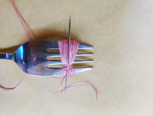 DIY, Quaste, Garn, Gabel DIY, Quaste, Garn, Gabel