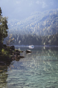 Germany, Bavaria, lake Eibsee Germany, Bavaria, lake Eibsee