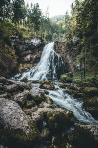 Austria, Golling in the Salzach, Gollinger waterfall Austria, Golling in the Salzach, Gollinger waterfall