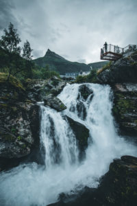 Norway, Geiranger, waterfall Norway, Geiranger, waterfall