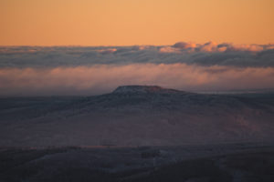 Germany, Saxony, Ore Mountains, Fichtelberg in winter at sunrise Germany, Saxony, Ore Mountains, Fichtelberg in winter at sunrise