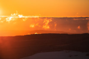 Germany, Saxony, Ore Mountains, Fichtelberg in winter at sunrise Germany, Saxony, Ore Mountains, Fichtelberg in winter at sunrise