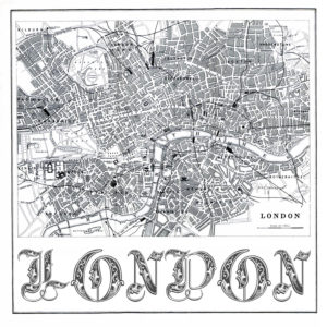 Illustration, city map of London Illustration, city map of London