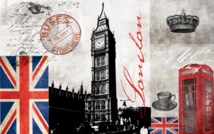 Illustration, postcard, London Illustration, postcard, London