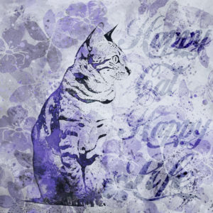 Illustration 'cat happy' Illustration 'cat happy'